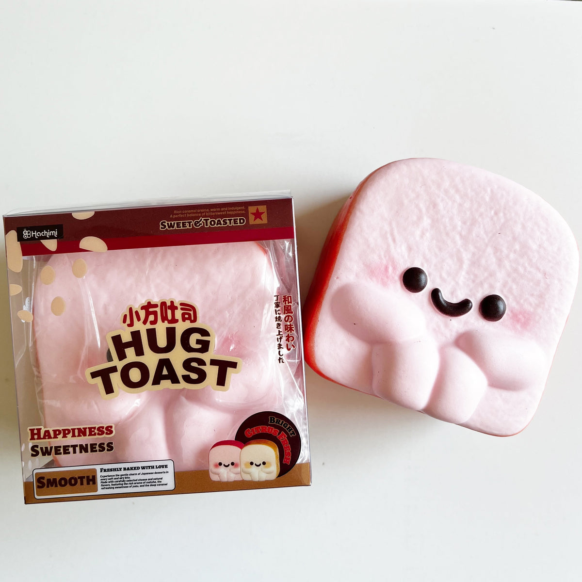 hachimi hug toast squishy