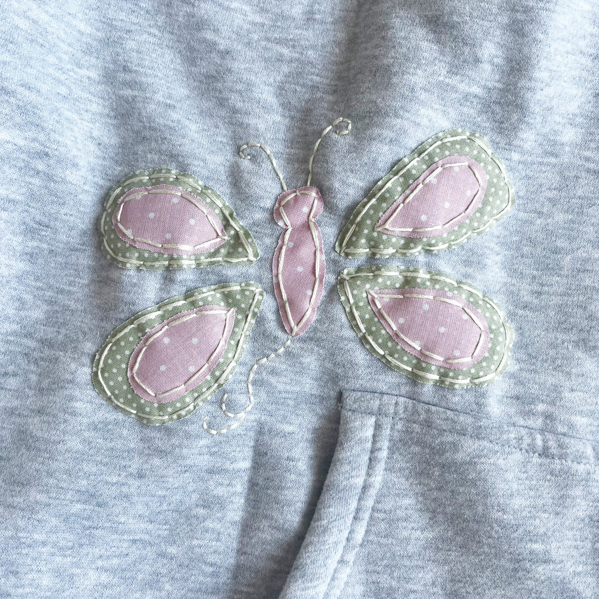 bear and bugs patchwork hoodie - medium
